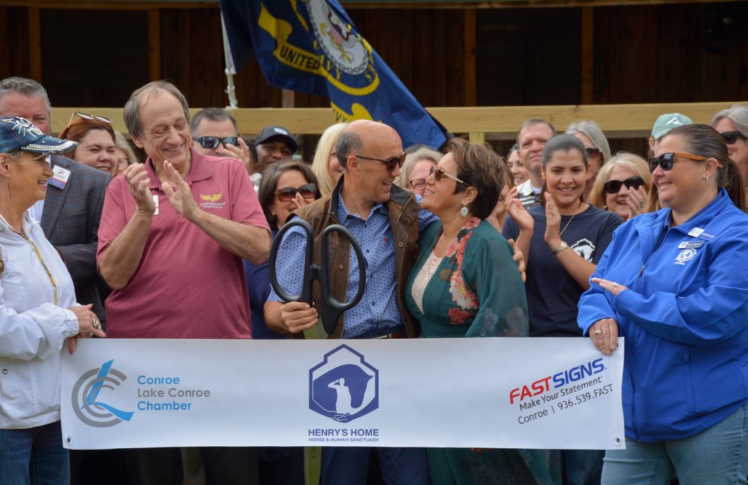 ribbon cutting henrys home