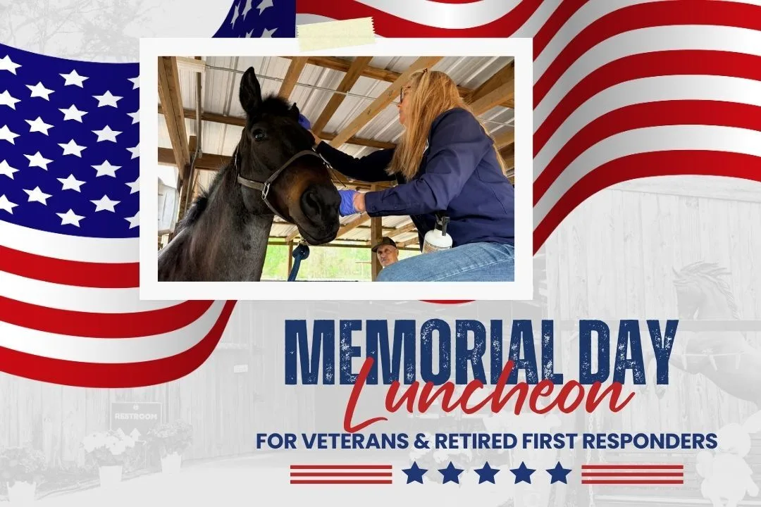 Memorial Day luncheon honoring fallen service members and bringing together Veterans and Retired First Responders at Henry’s Home Horse & Human Sanctuary.